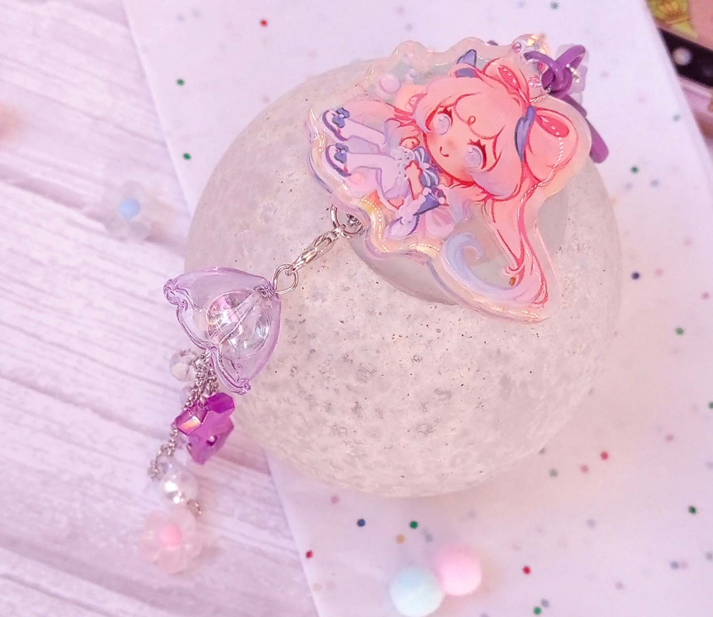 Kokomi • holo acrylic charm