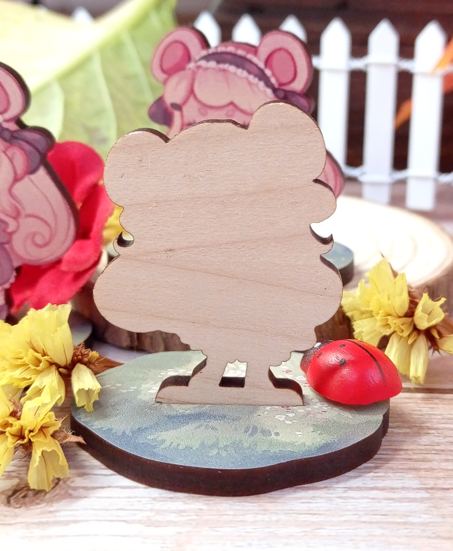 Almendra's Adventures in Wonderland • wooden standees