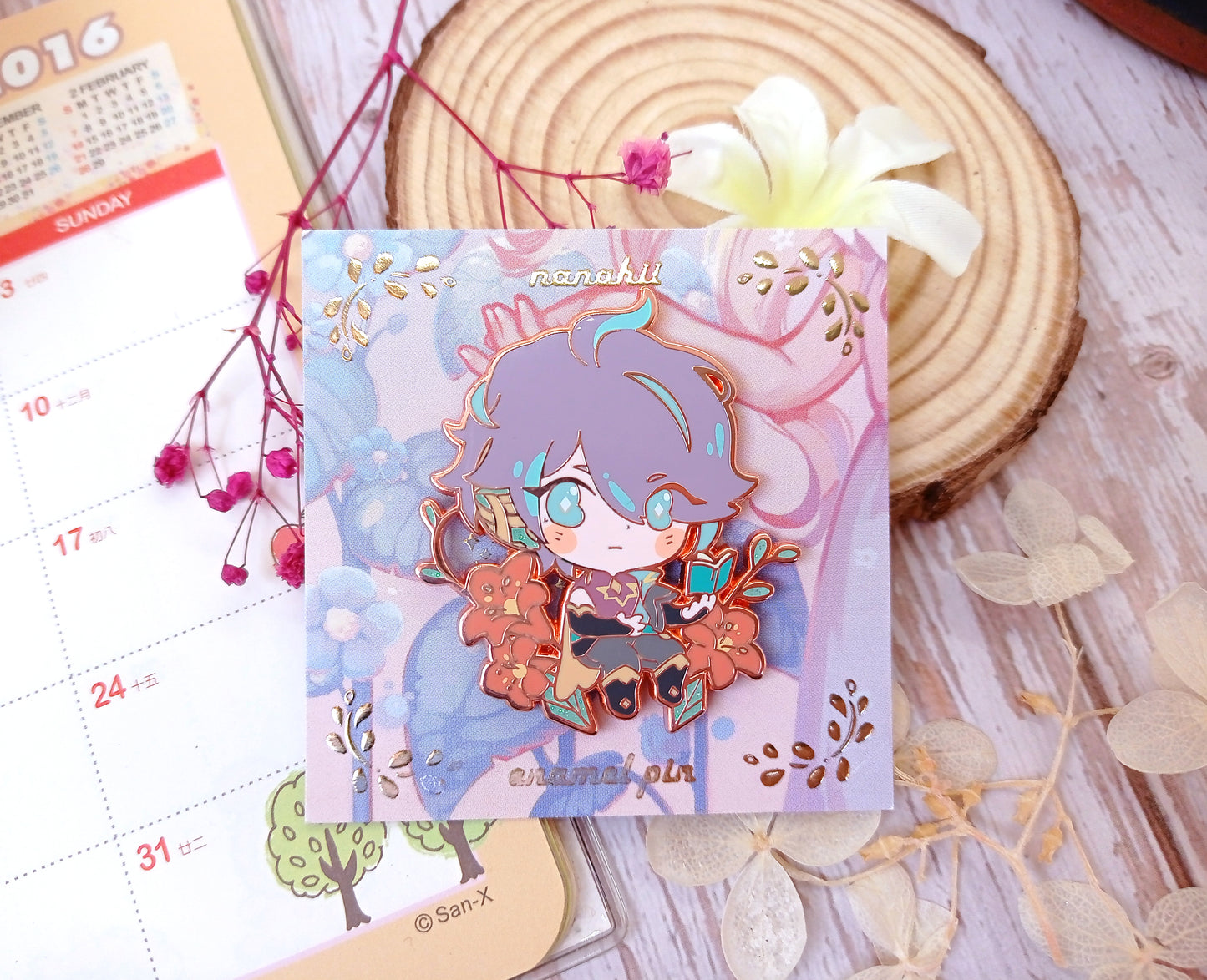 Dori ~floral zest~ • enamel pin