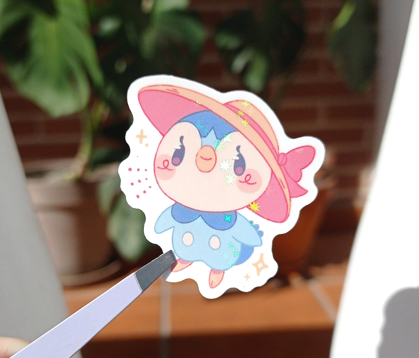 Summertime Piplup • holographic sticker