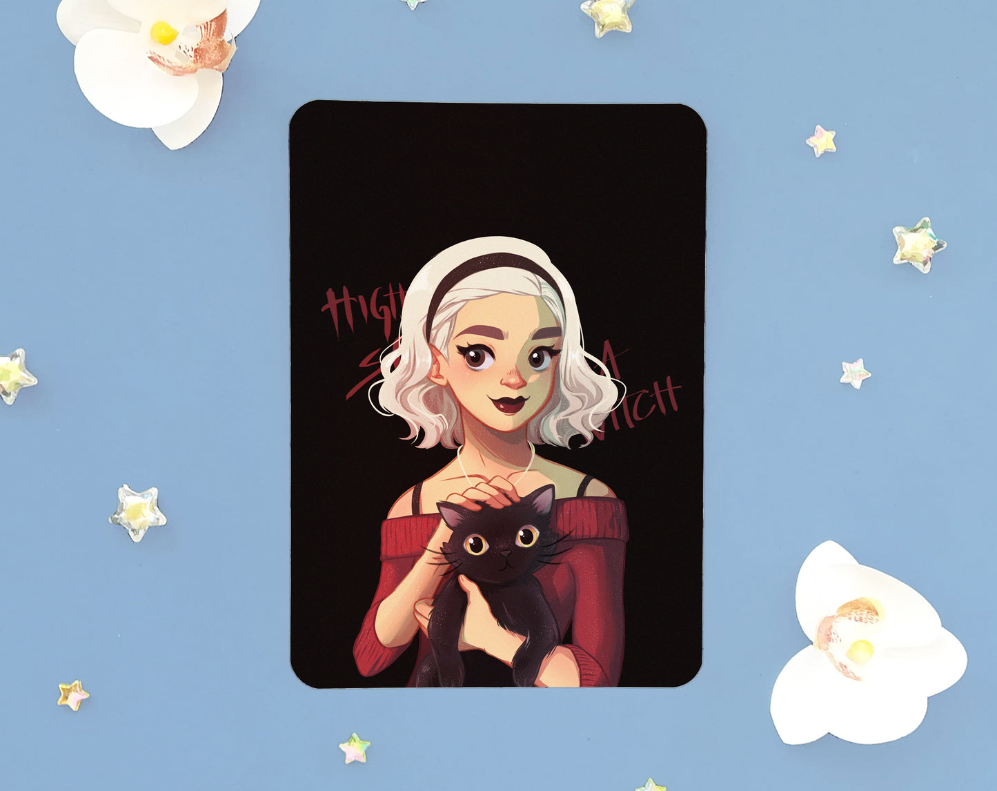 Sabrina and Salem • art print