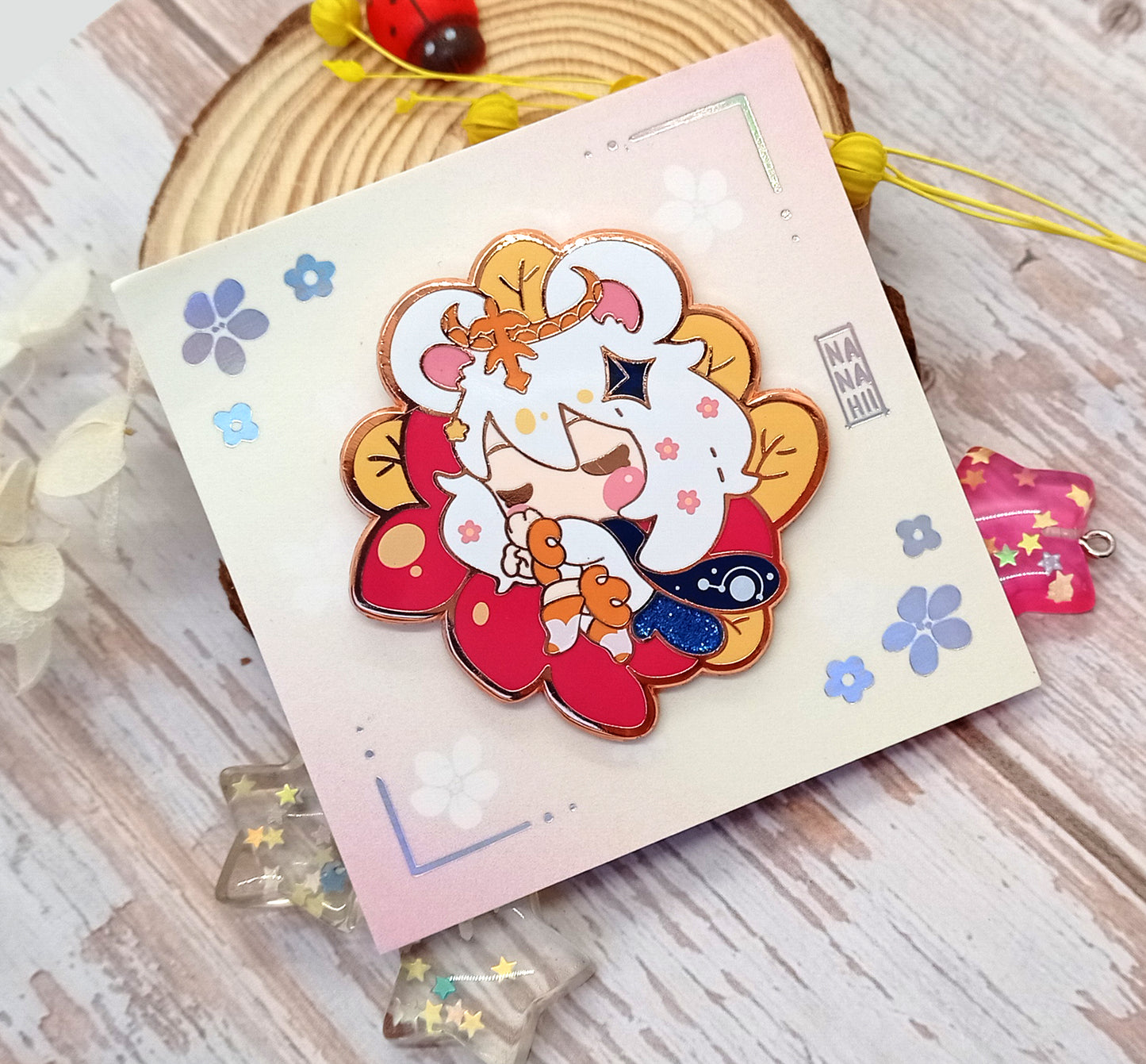 Genshin Impact ~floral zest~ • enamel pins