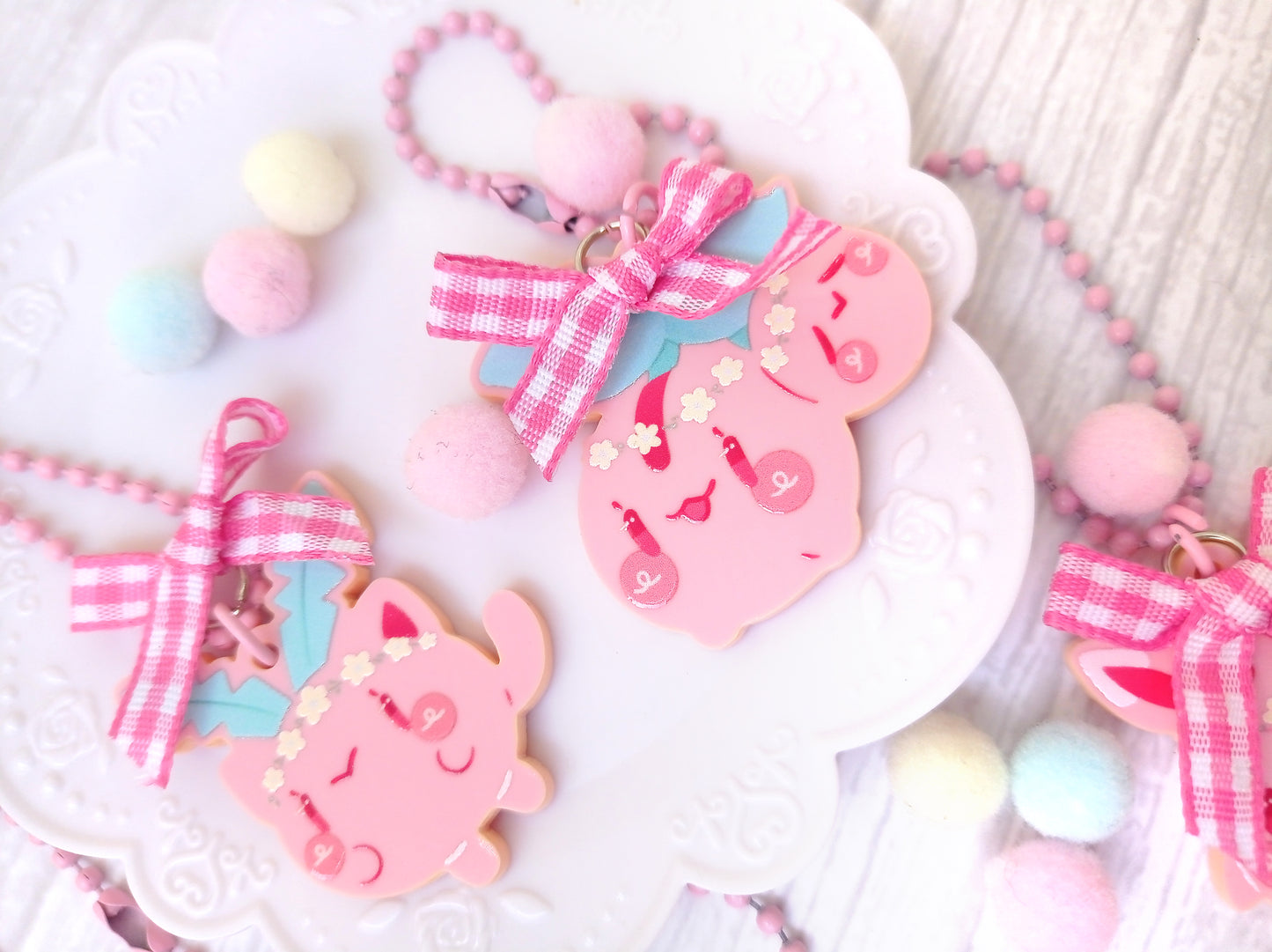 Pokéflory pink edition vol.2 • acrylic charms