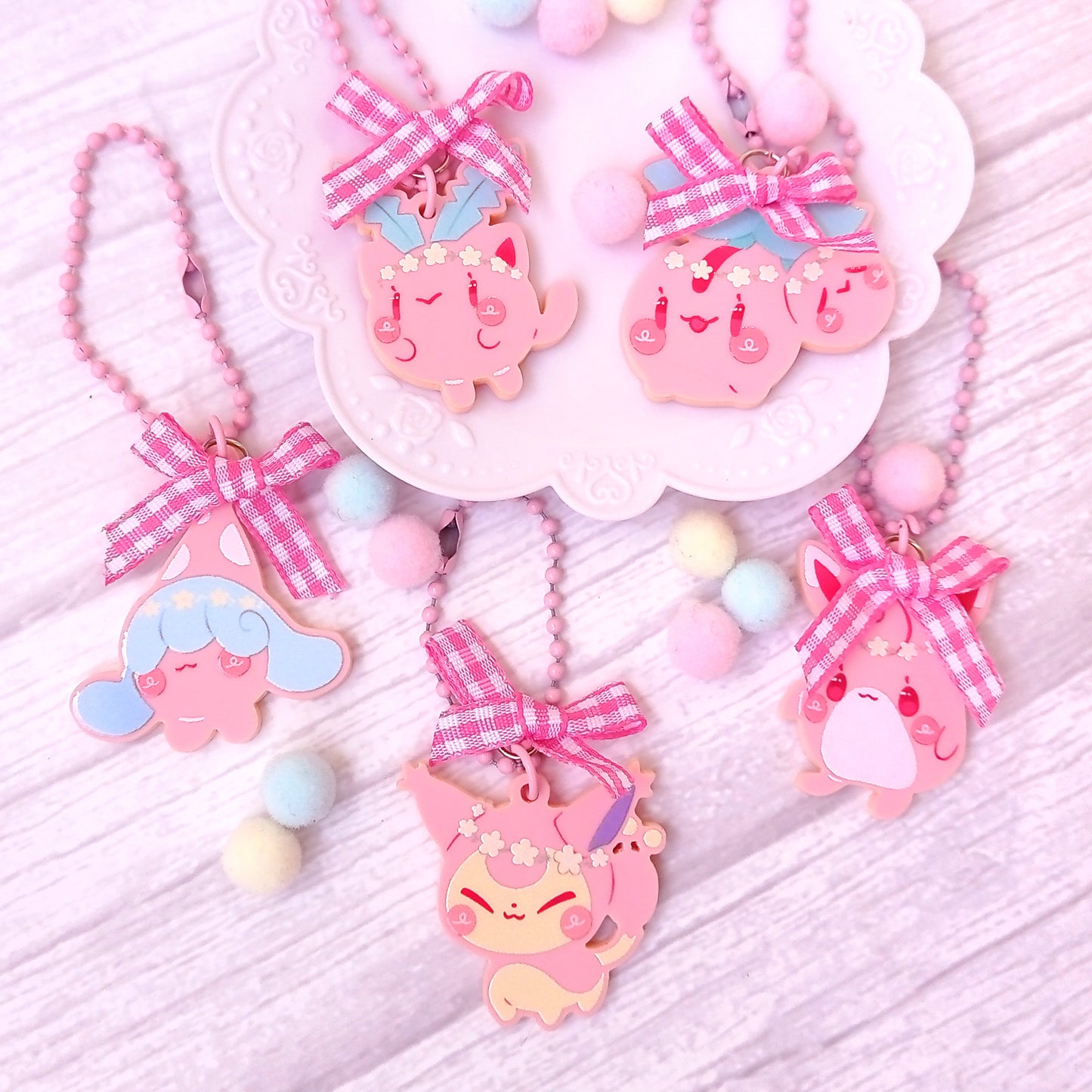 Pokéflory pink edition vol.2 • acrylic charms