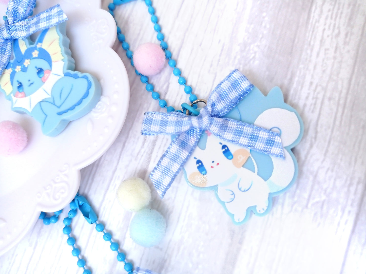 Pokéflory blue edition • acrylic charms