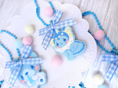 Pokéflory blue edition • acrylic charms