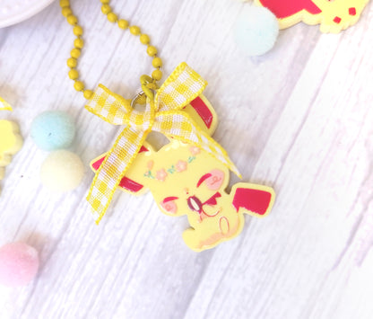 Pokéflory yellow edition • acrylic charms