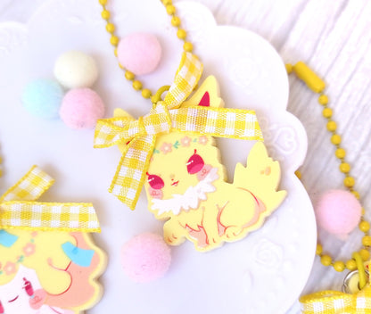 Pokéflory yellow edition • acrylic charms