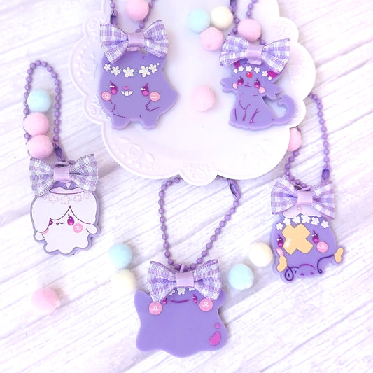 Pokéflory lilac edition • acrylic charms