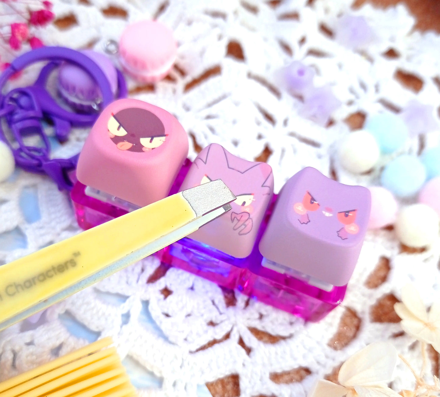 Preorder!! Gengartachi • keycap fidget keychain