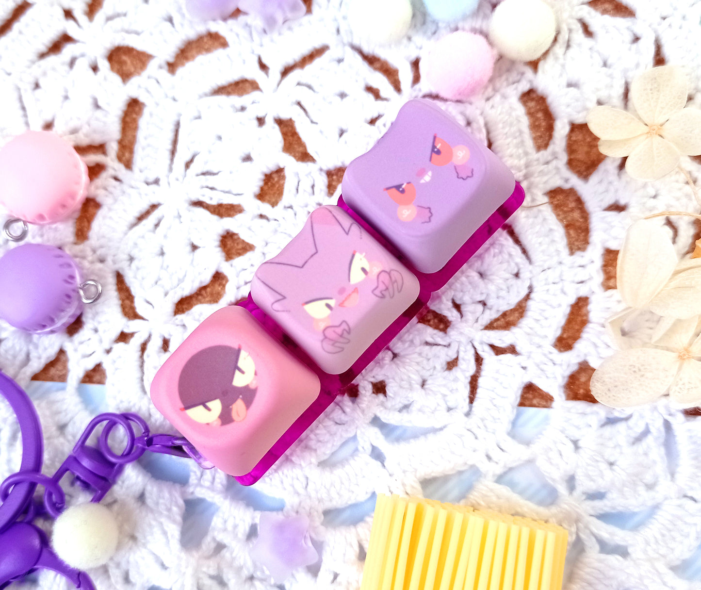 Preorder!! Gengartachi • keycap fidget keychain