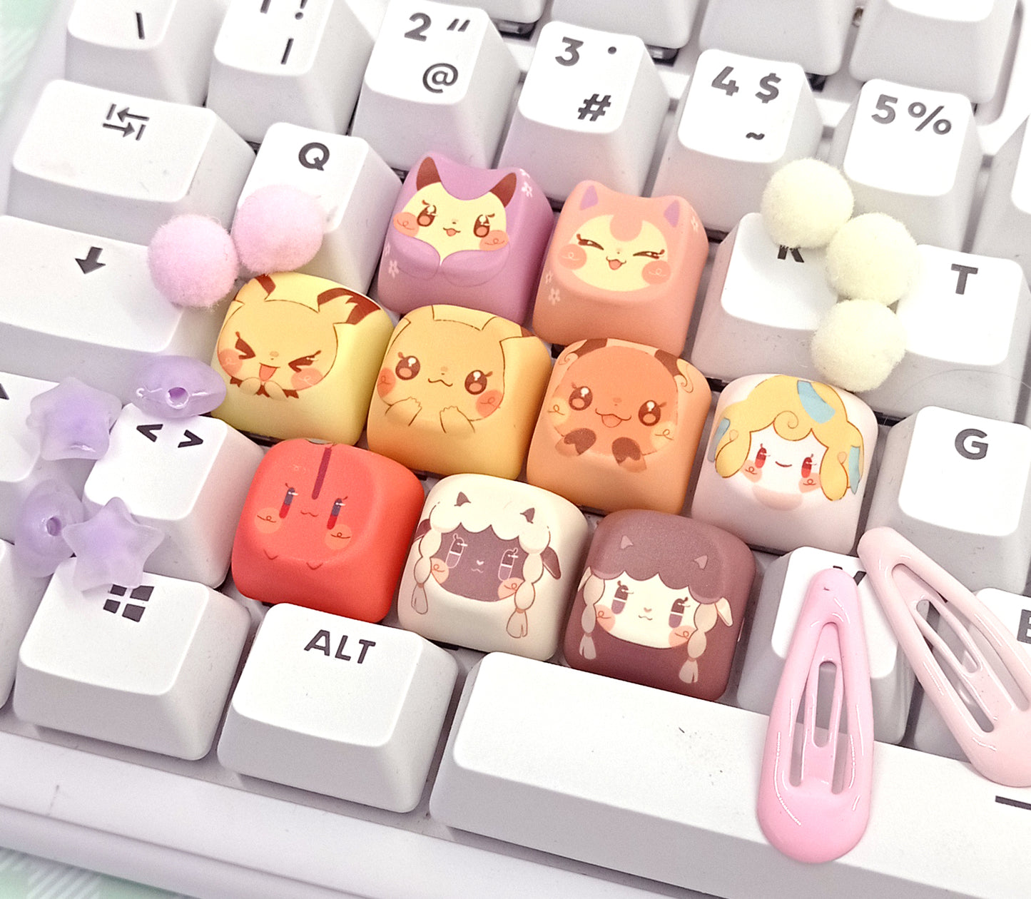 Preorder!! Pikachutachi • keycap fidget keychain