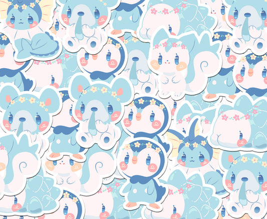 Pokéflory blue edition • holo stickers