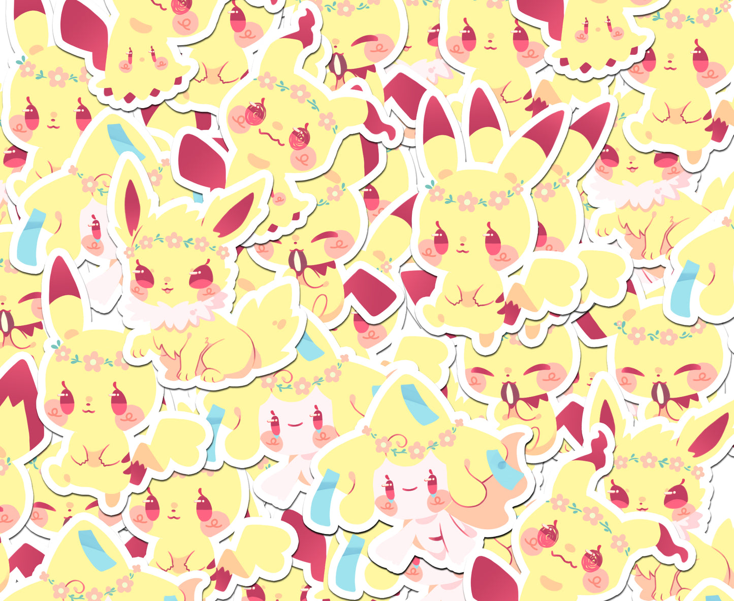 Pokéflory yellow edition • holo stickers