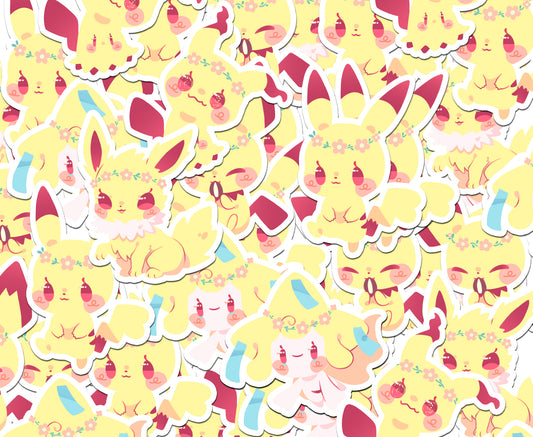 Pokéflory yellow edition • holo stickers
