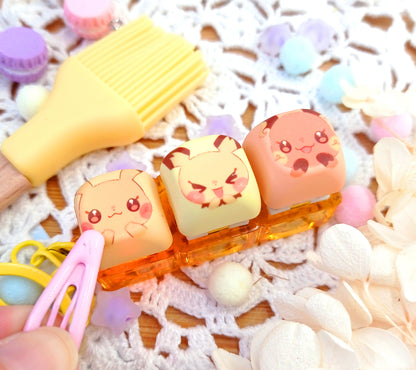 Preorder!! Pikachutachi • keycap fidget keychain