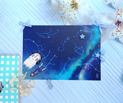 Feeling like garbage with Napstablook • art print