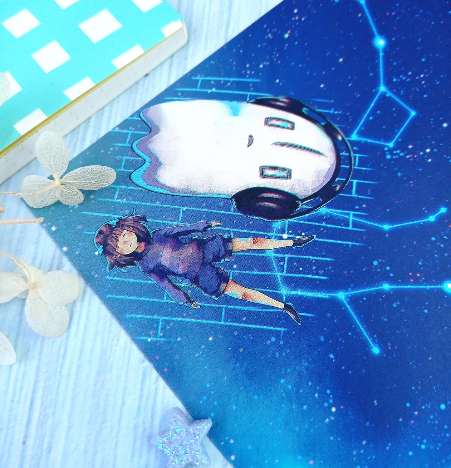 Feeling like garbage with Napstablook • art print