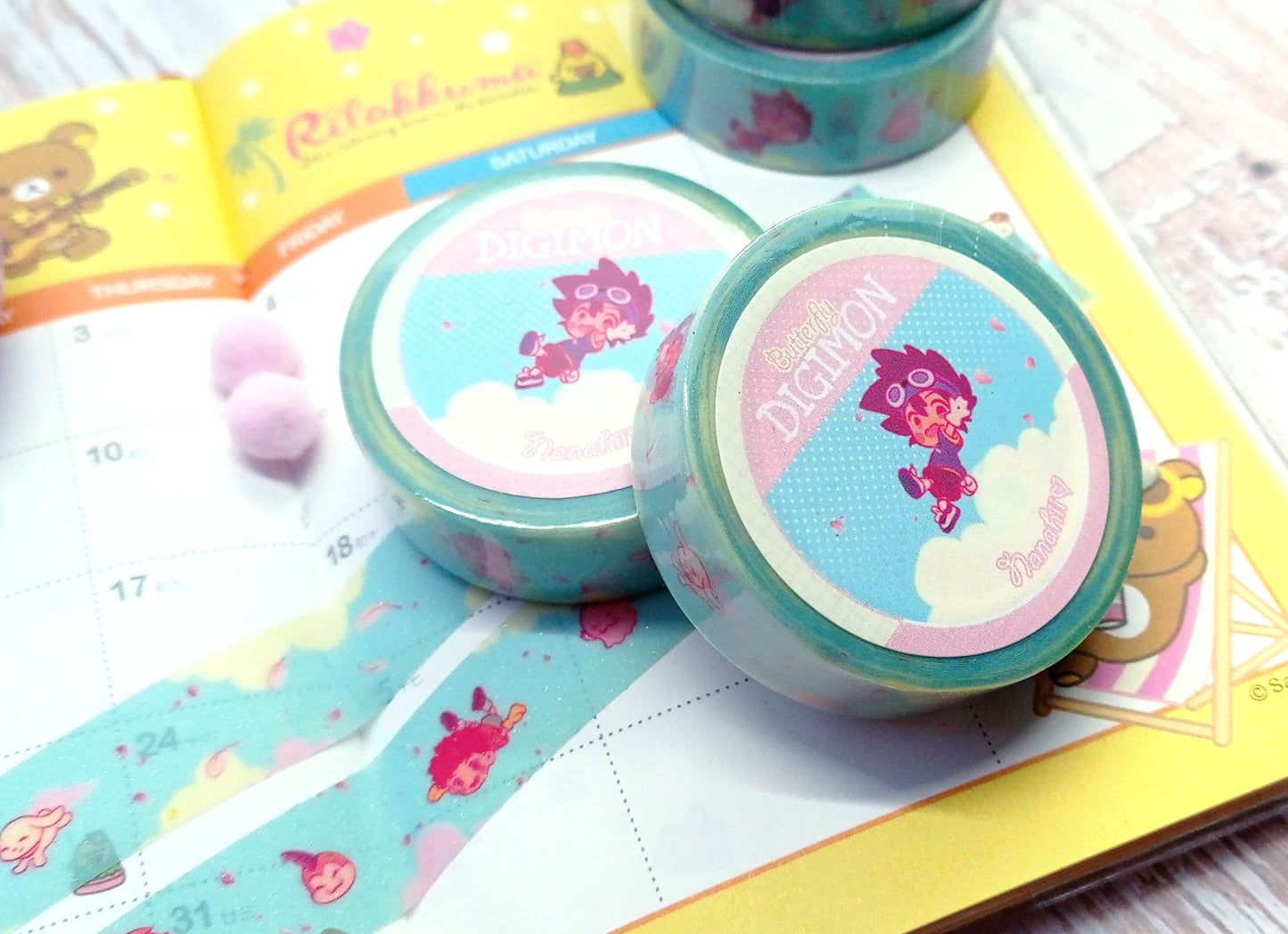 Digimon ~butterfly~ • glitter washi tape